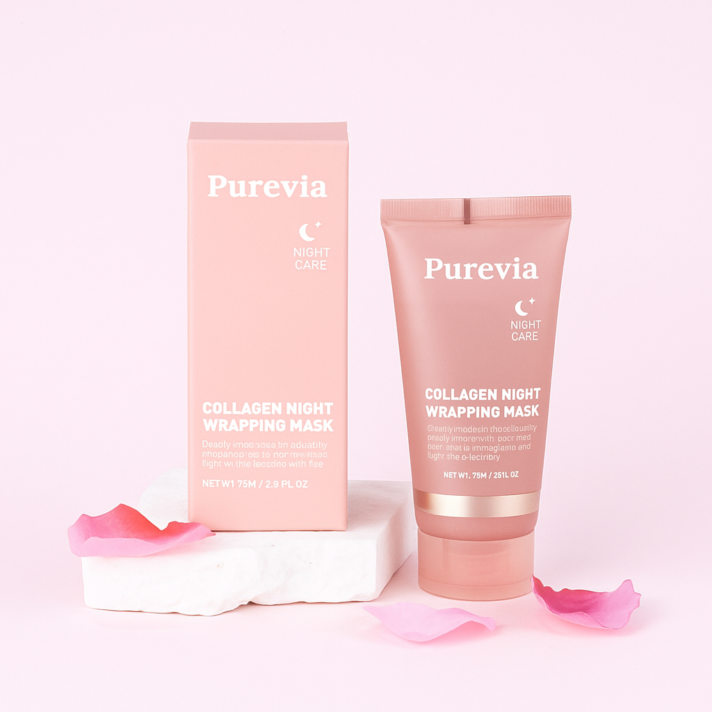 Premium Masque facial décollable au collagène nourrit la peau brillante